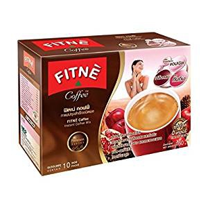 FITNE cafe instantane avec pomme, haricot blanc, cactus, écorce de pin et grenade 10 sachets