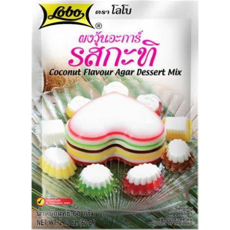 LOBO Agar Dessert Mix Saveur Noix de Coco 120g