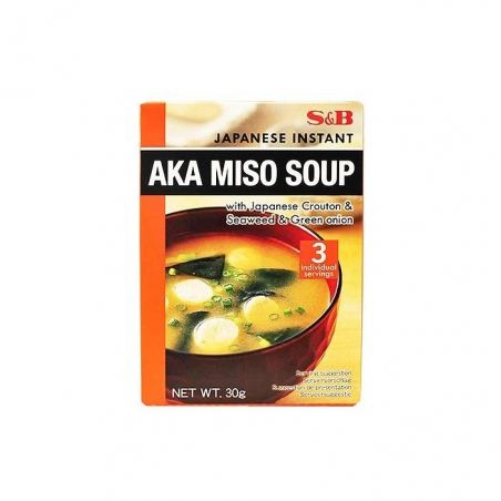 S&B Soupe instantanée AKA MISO 30g