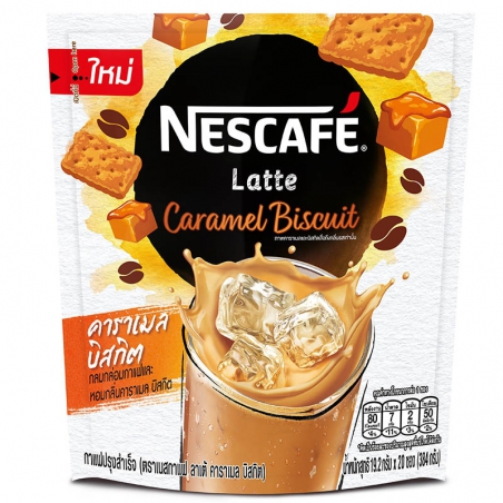 Nescafé Latte Saveur Caramel Biscuit 384g