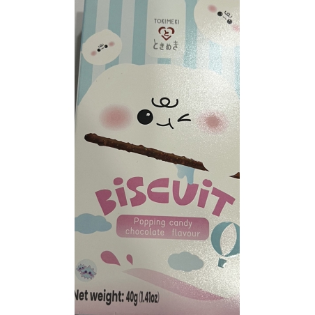 TOKIMEKI Biscuit Chocolat Popping Candy  40g