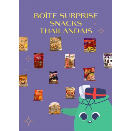 Boîte surprise snacks thailandais (variété garantie)