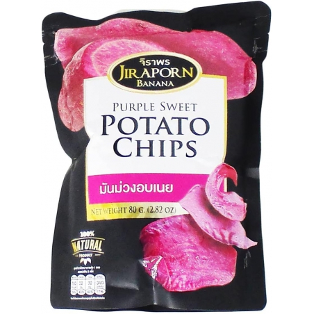 JIR APORN PATATE DOUCE VIOLETTE CHIPS 80G