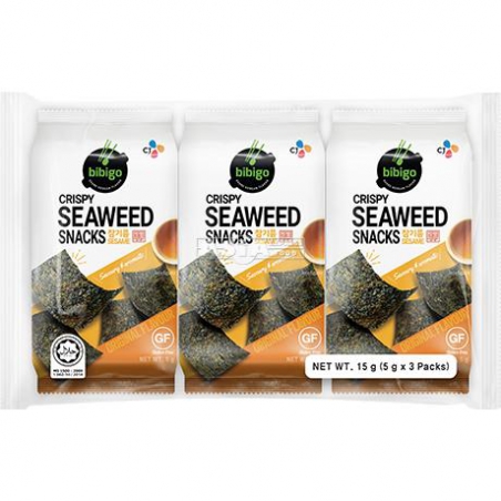 BIBIGO crispy seaweed snack avec sésame 3x5g
