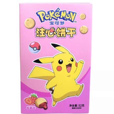 LEDA Pokémon Biscuits aux Fraises 52g
