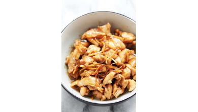poulet à l'huile de sésame