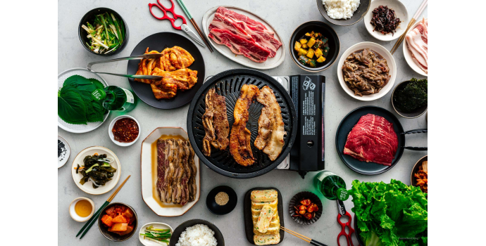 Le barbecue coréen avec ssamjang